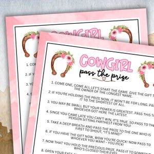 Cowgirl Pass The Prize Left Right Western Wild West Rodeo Birthday Party Game For Fun With Kids Adults Tweens Classroom At Home Activity