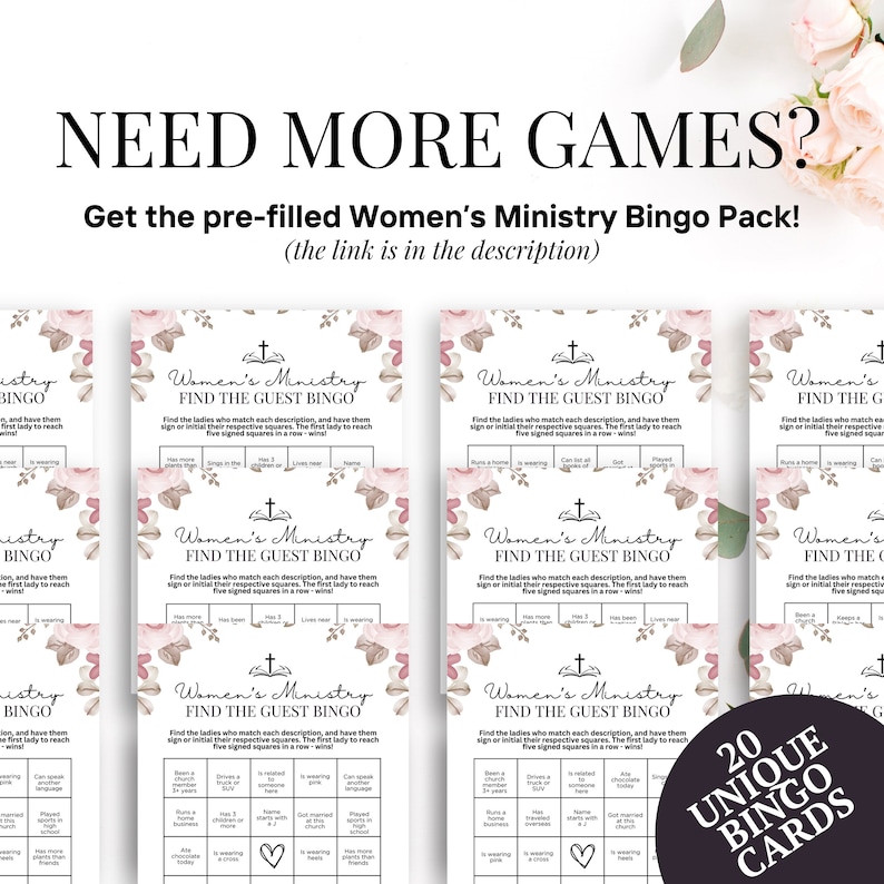 Women's Ministry Icebreaker Game: Christian Ladies Fellowship (digital ...