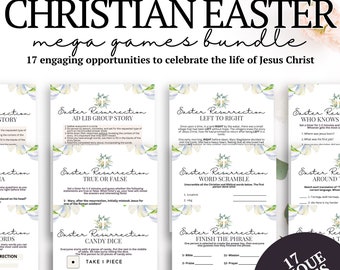 Women's Ministry Easter Games MEGA Bundle For Sunday Gatherings At Church For Adults And Seniors To Fellowship In Christ