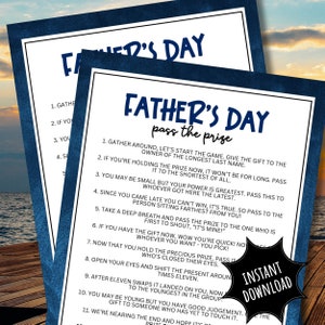 Father's Day Pass The Prize Game: Fun Family Activity (Digital Download)