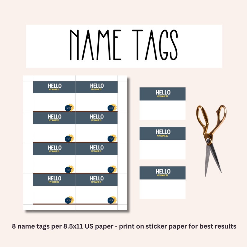What's Your Solar Eclipse Name Game With Name Tags And Viewing Party Sign Celestial Space Astronomy STEM Activity For Kids Adults Seniors