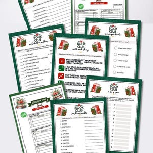 Book Club Christmas Games MEGA Bundle: 18 Activities (PDF Download)