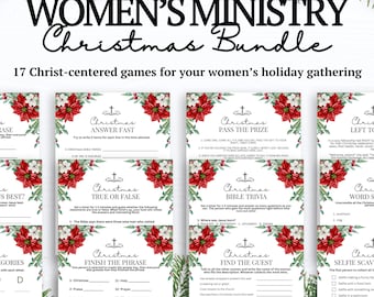 Women's Ministry Christmas Games MEGA Bundle: 16 Christian Activities (PDF Download)