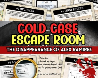 Cold Case Escape Room: Alex Ramirez Mystery (Printable Game)