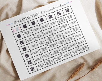 Galentine's Day Dice Game: Conversation Starter (PDF Download)