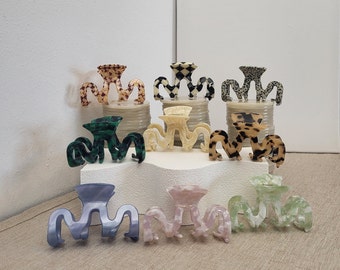 Large hair clip, wavy hair clip, butterfly clip hair clips minimalist sustainable hair claw hair claw hair clip