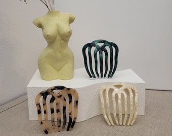 French twist comb, hairpin, updo bun, wide teeth hair accessory, insert comb hair clip combs hair comb side hair comb