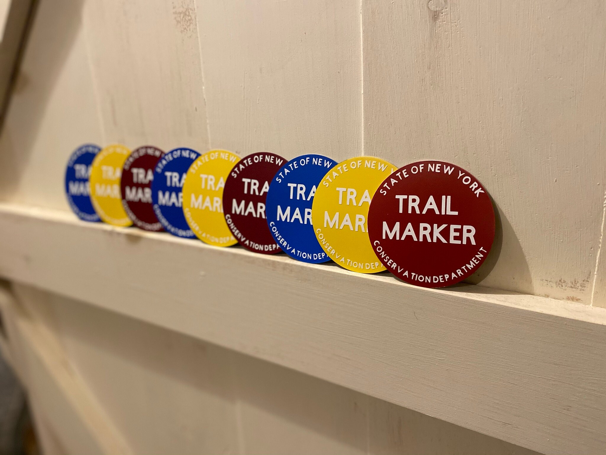 Adirondack Trail Markers Metal Replica DEC Trail Markers Etsy