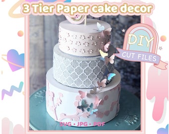 3d Cake Svg Etsy