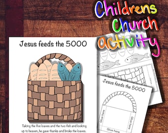 Jesus Feeds 5000 Craft - Etsy