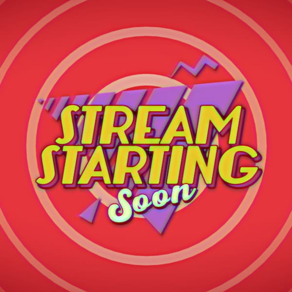 ANIMATED 90s Vibe Twitch Overlay Package | Stinger Transition | Animated Alerts | Panels & More