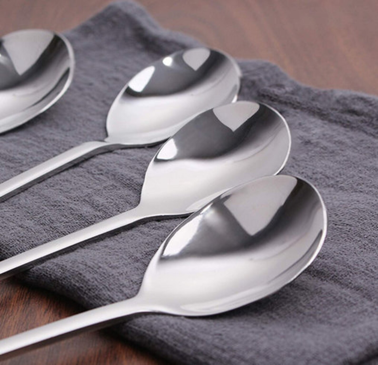 Spoons 8 Pieces Stainless Steel Soup Spoons8.5 Inch Korean Etsy