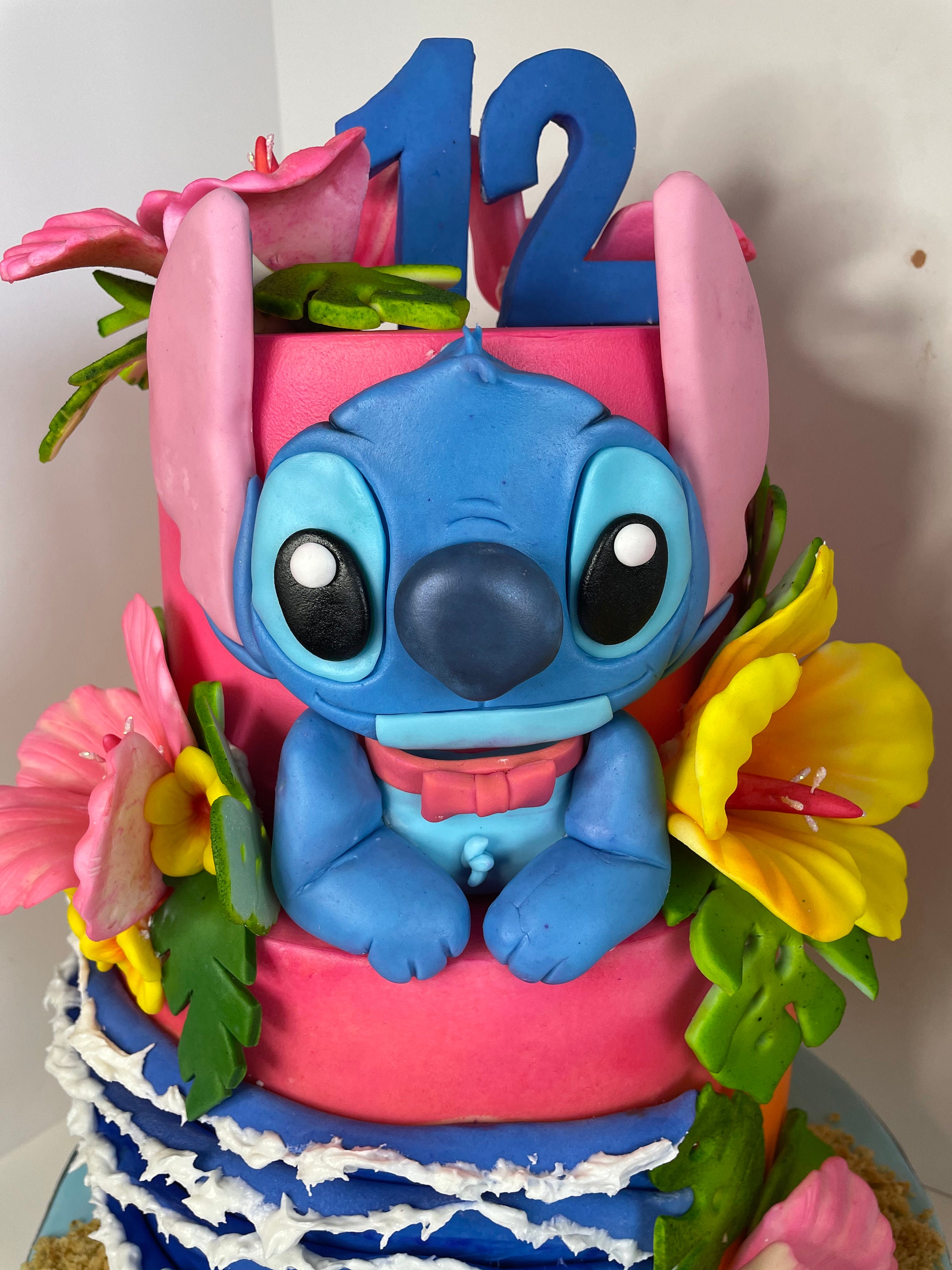 Stitch Fondant Cake Topper 3D, Cupcakes Edible Custom Personalized 