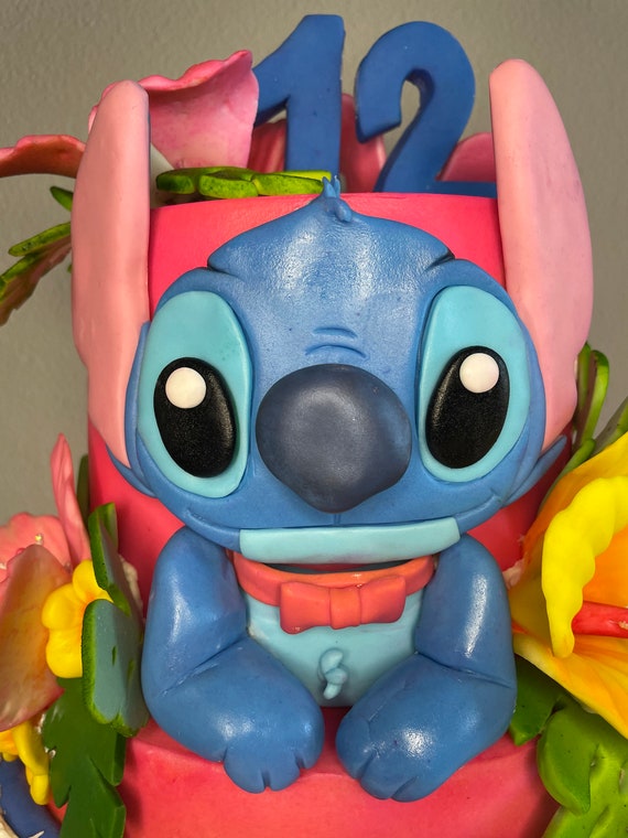 Stitch Fondant Cake Topper 3D, cupcakes edible custom personalized