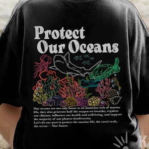 Protect Our Ocean Shirt | Save The Sharks T-Shirt | Respect The Locals | Summer Beach Shirt | Surfing Tee | Ocean Lover Shirt | Shark Shirt