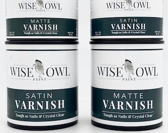 Wise Owl Clear Vanish Top Coat w macie lub satynie - Pint+ lub Quart
