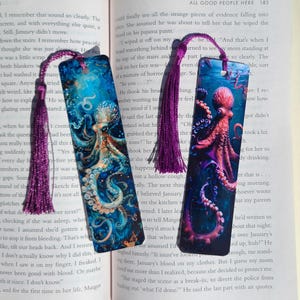 Octopus Metal Bookmarks Sea Creatures Kraken Gift for Booklovers