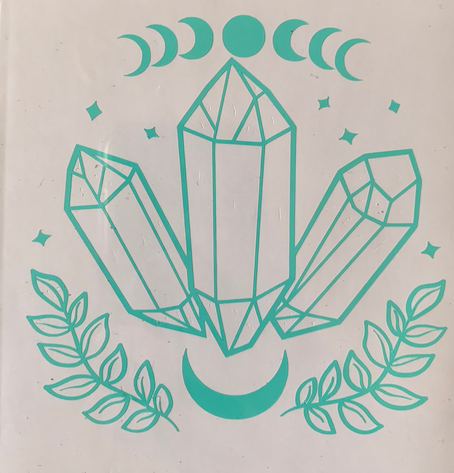 Crystals with moon phases Etsy