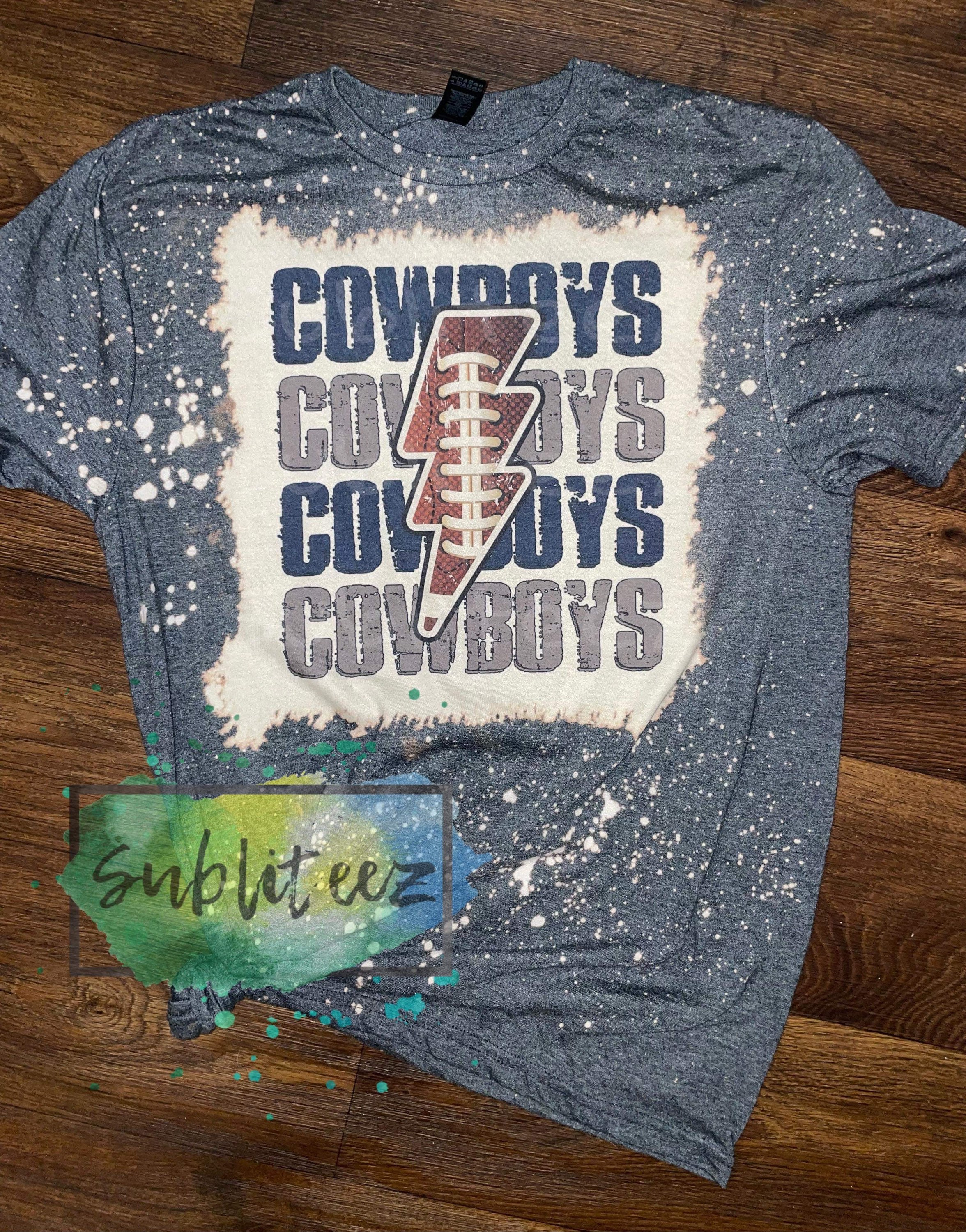 Dallas Cowboys Cheetah Bleached Shirt, Cowboys Shirt, Unisex, Size S -  3XL