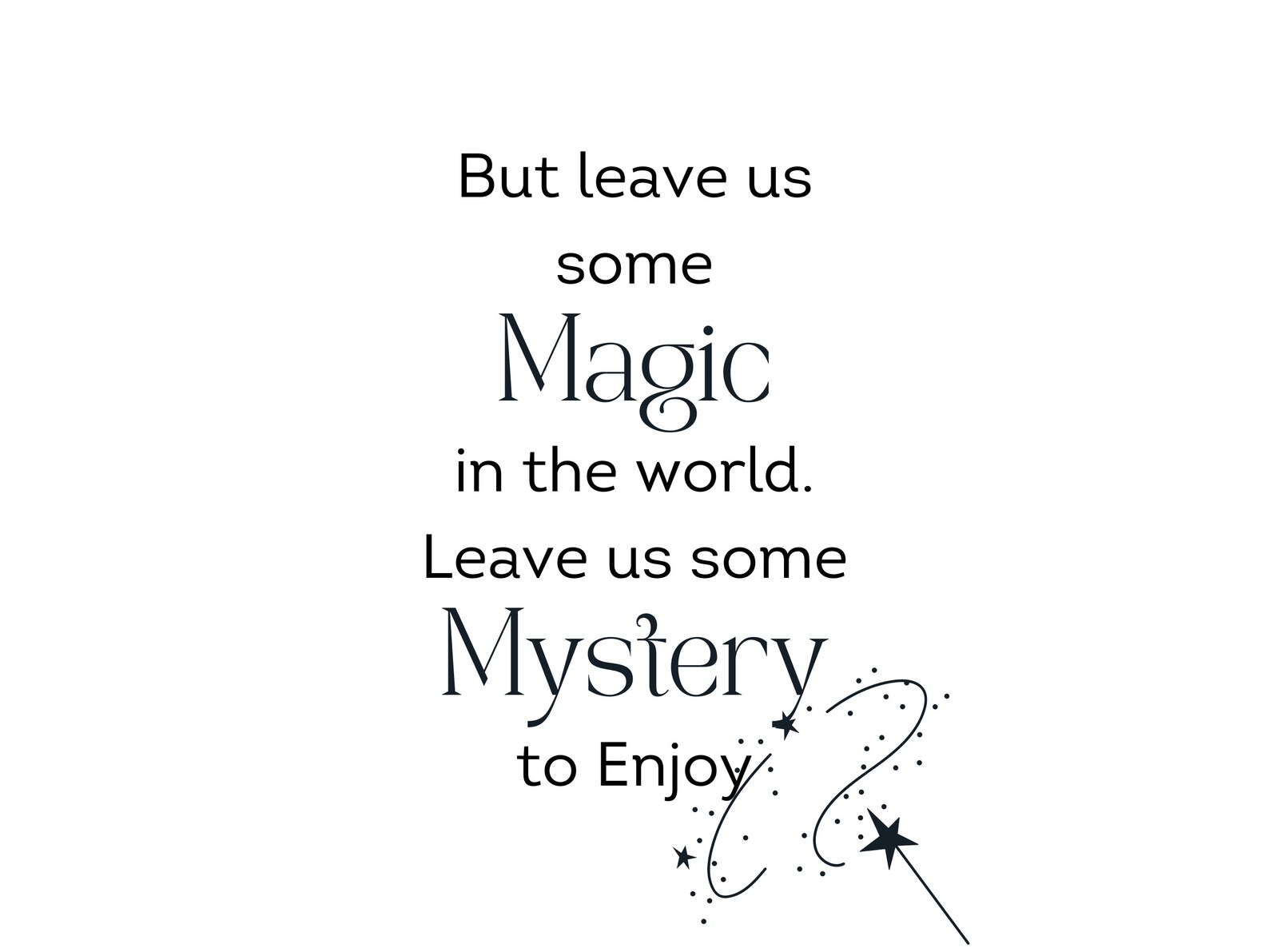 Printable Magic Quote Wall Art, Magic Quote Print, Believe in the Magic ...