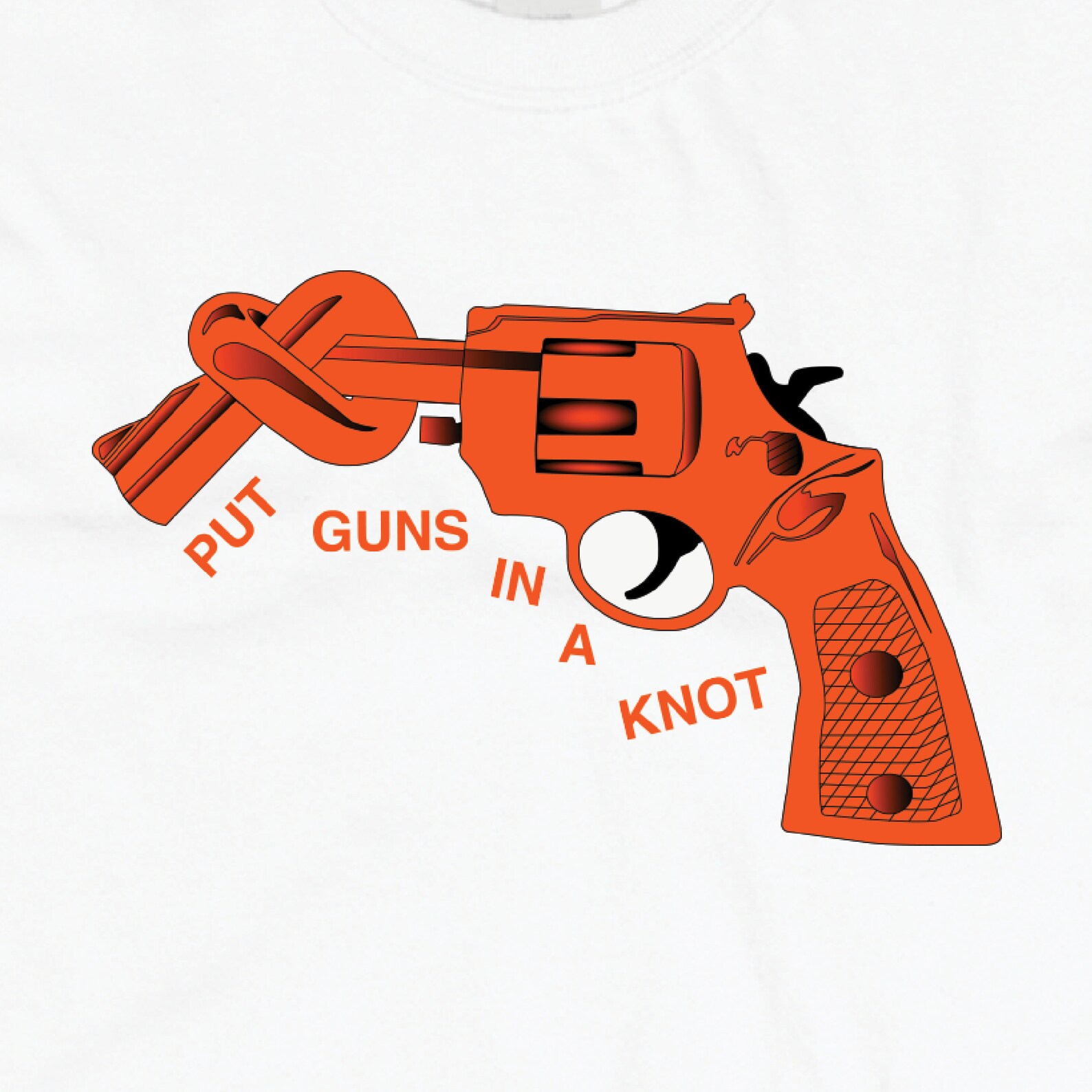 Knotted Gun Tee Shirt Etsy