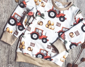 Sweater Baby/Child "Bulldog/Tractor"