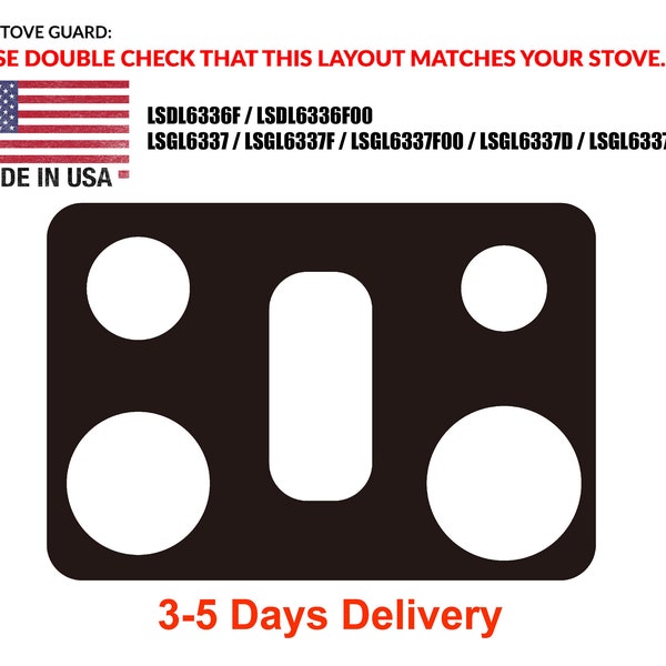 LG Stove Protectors 30inch,Gas Cooktop Protectors,Whole piece design,Washable, LSGL6337, LSDL6336F