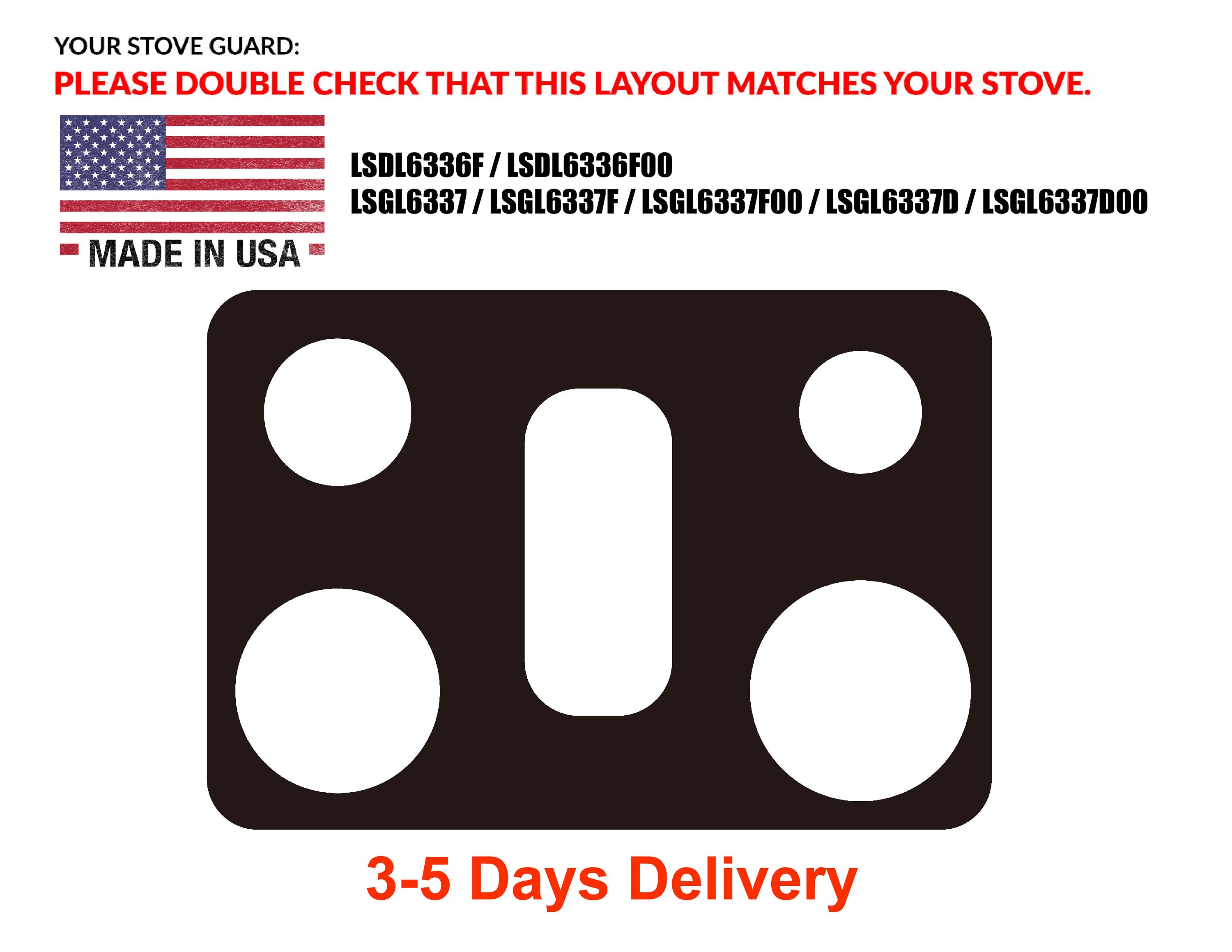 LG Stove Protectors 30inch,gas Cooktop Protectors,whole Piece Design