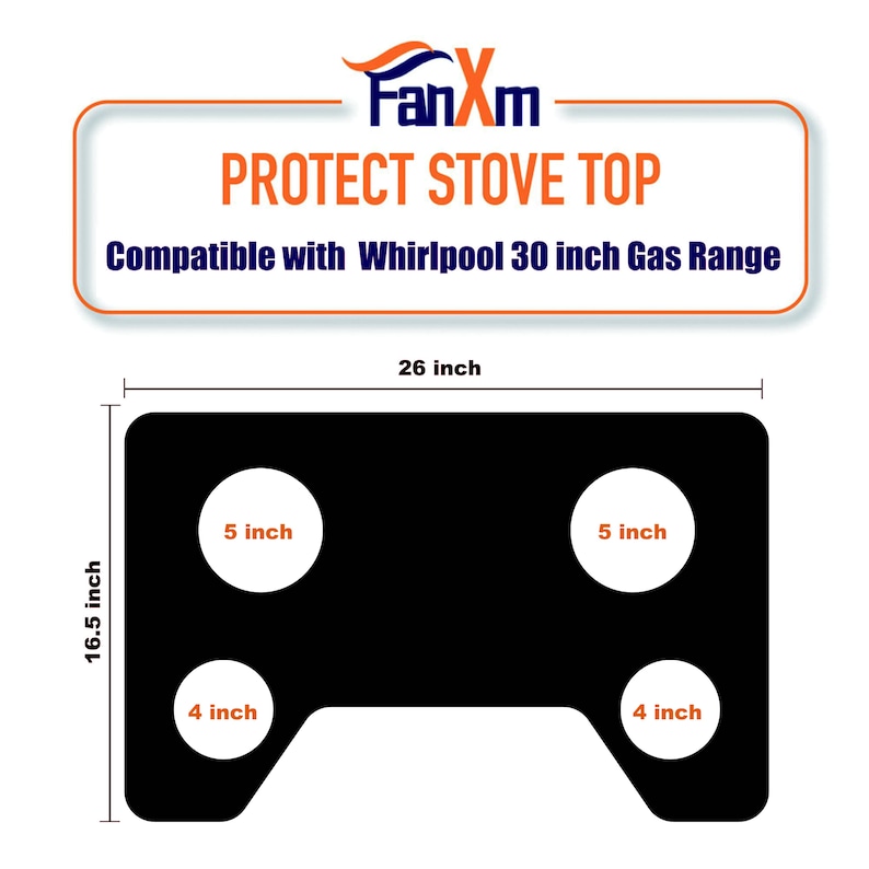 Whirlpool Stove Protectors 30 Inch, Whole Piece Design,washable