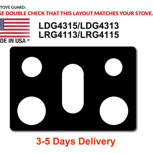 LG Stove Protectors 30inch,Gas Cooktop Protectors,Whole piece design,Washable, LGLDG4315, LRG4115, LRG4113, LDG4313