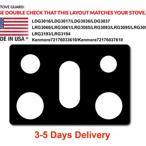 LG Protecteurs de cuisinière 30 pouces, protecteurs de table de cuisson à gaz, conception de pièce entière, lavable, LRG3093 / LRG3095 / LRG3061 / LRG3193