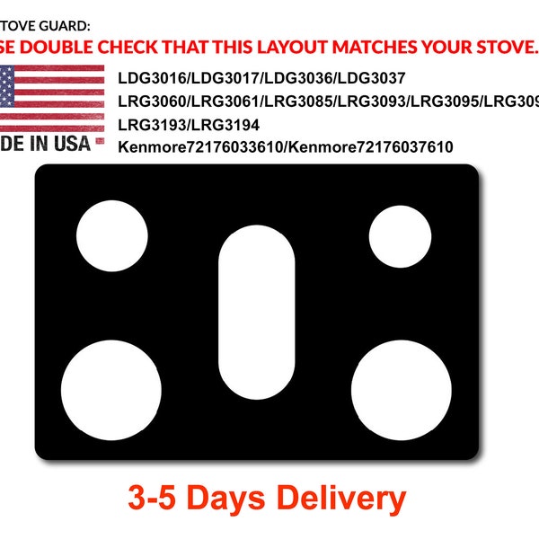 LG Stove Protectors 30inch,Gas Cooktop Protectors,Whole piece design,Washable,LRG3093/LRG3095/LRG3061/LRG3193