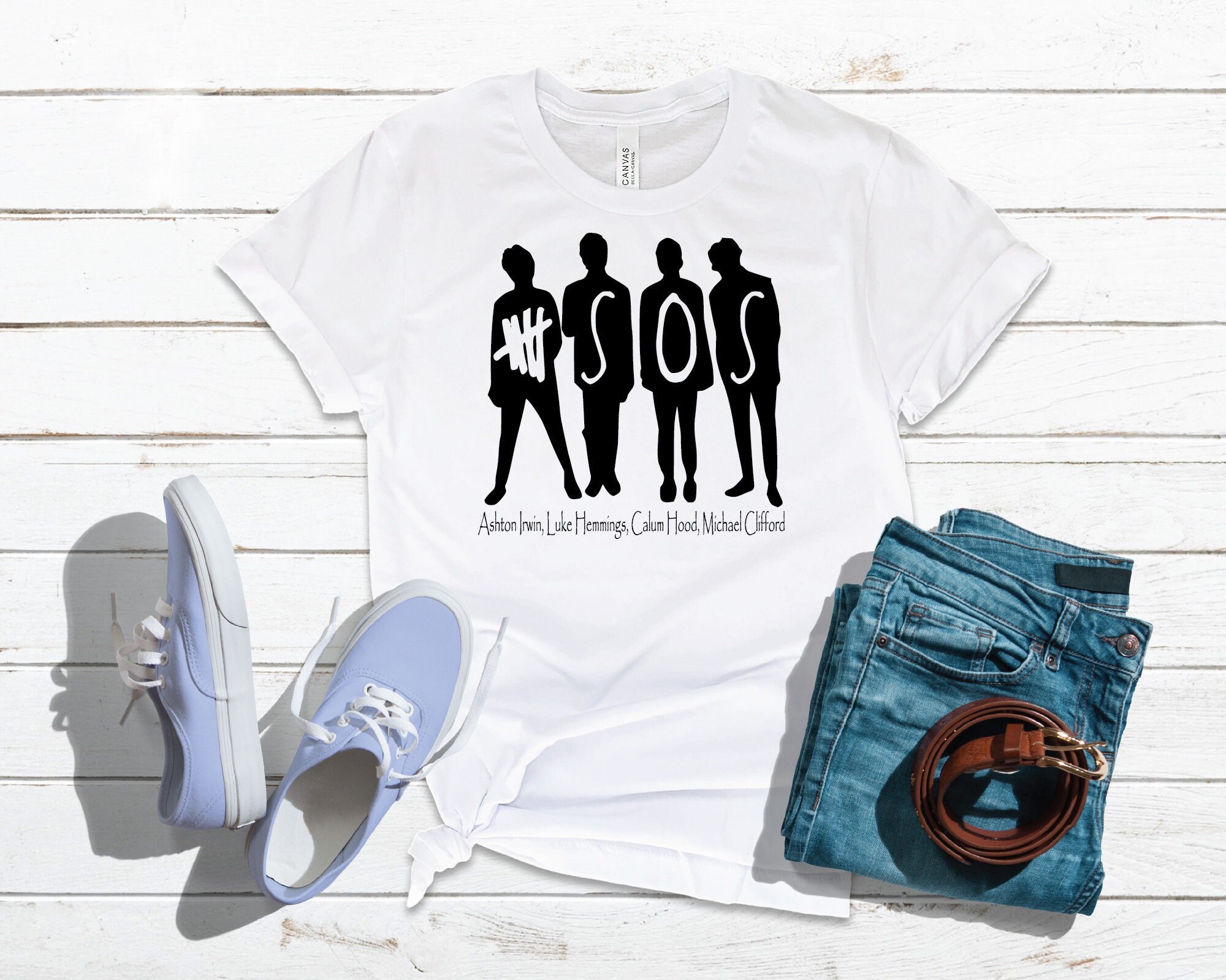 5sos Shirt 5 Seconds of Summer Shirt 5sos Names Shirt - Etsy