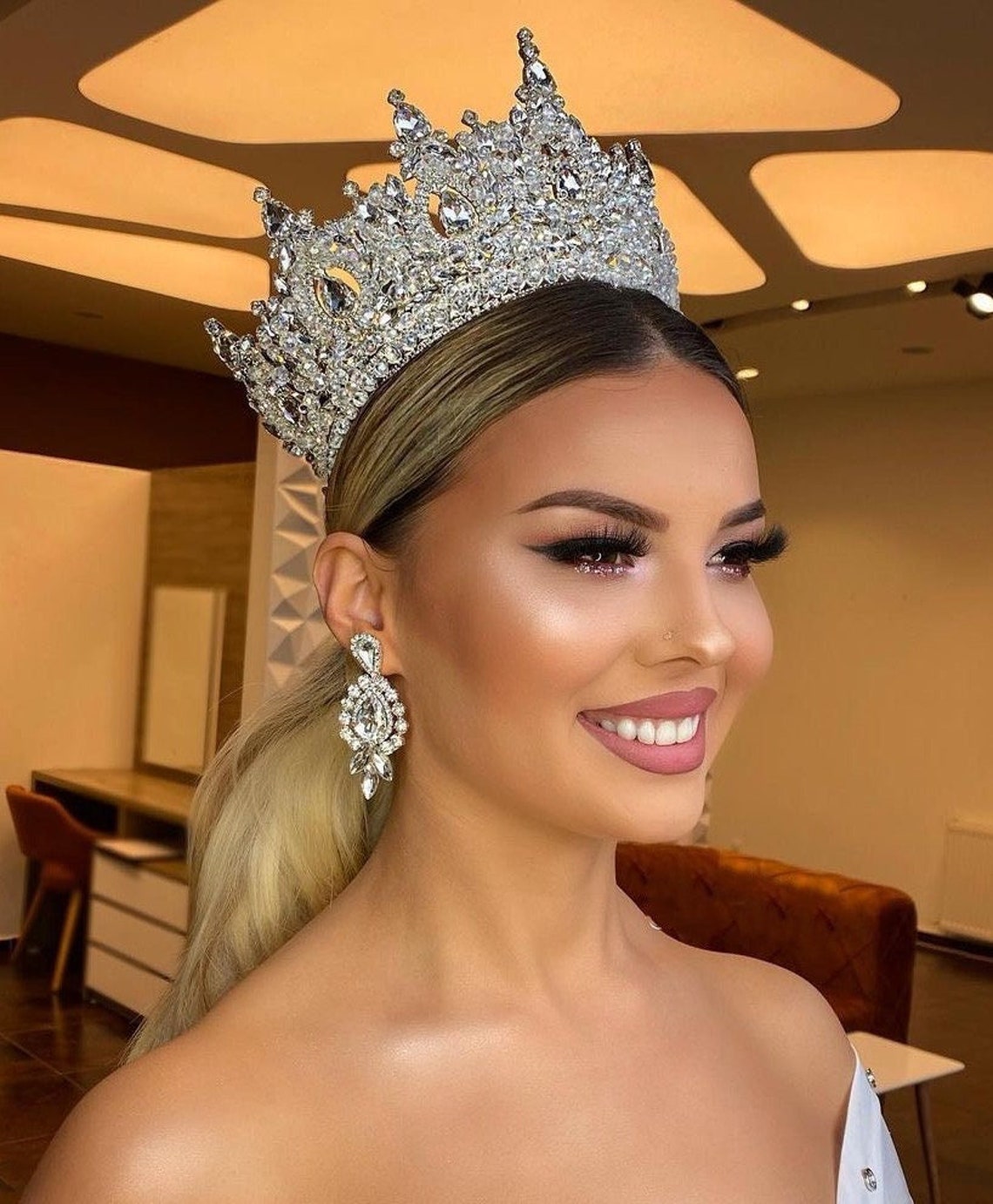 Wedding Tiaras for Women Charming Bridal Crown for Your Etsy