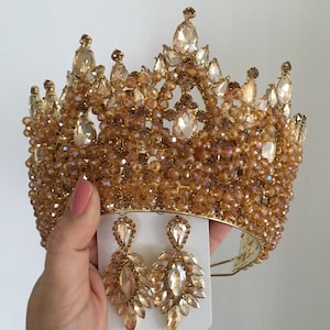 Swarowski tiaras for women, Zircon bridal crown for your magnificent weddings, gold crown,silver tiara, Crystal Crown, The Queen&#39;s crown