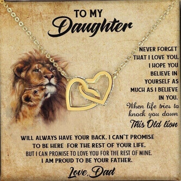 To My Daughter Necklace | Father Daughter Necklace | Father to Daughter Christmas Gift from Dad |  Bonus Daughter