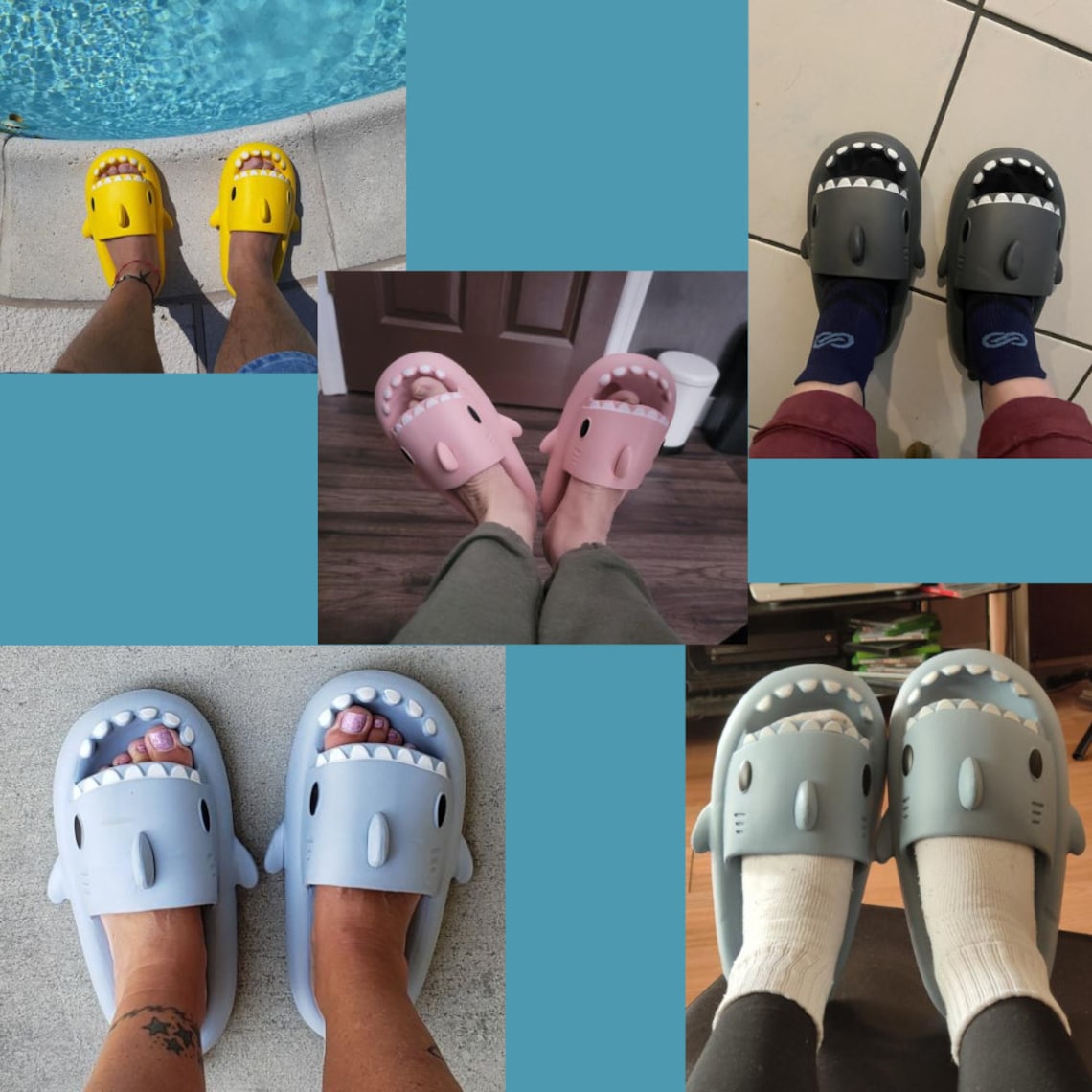 Shark Slides Shark Slippers Shark Slides Adult Active Etsy