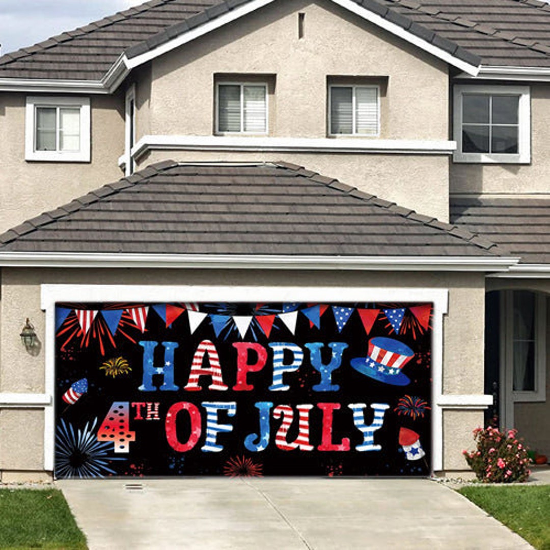 Happy 4th of July Garage Door Banners Weatherresistant Garage Etsy