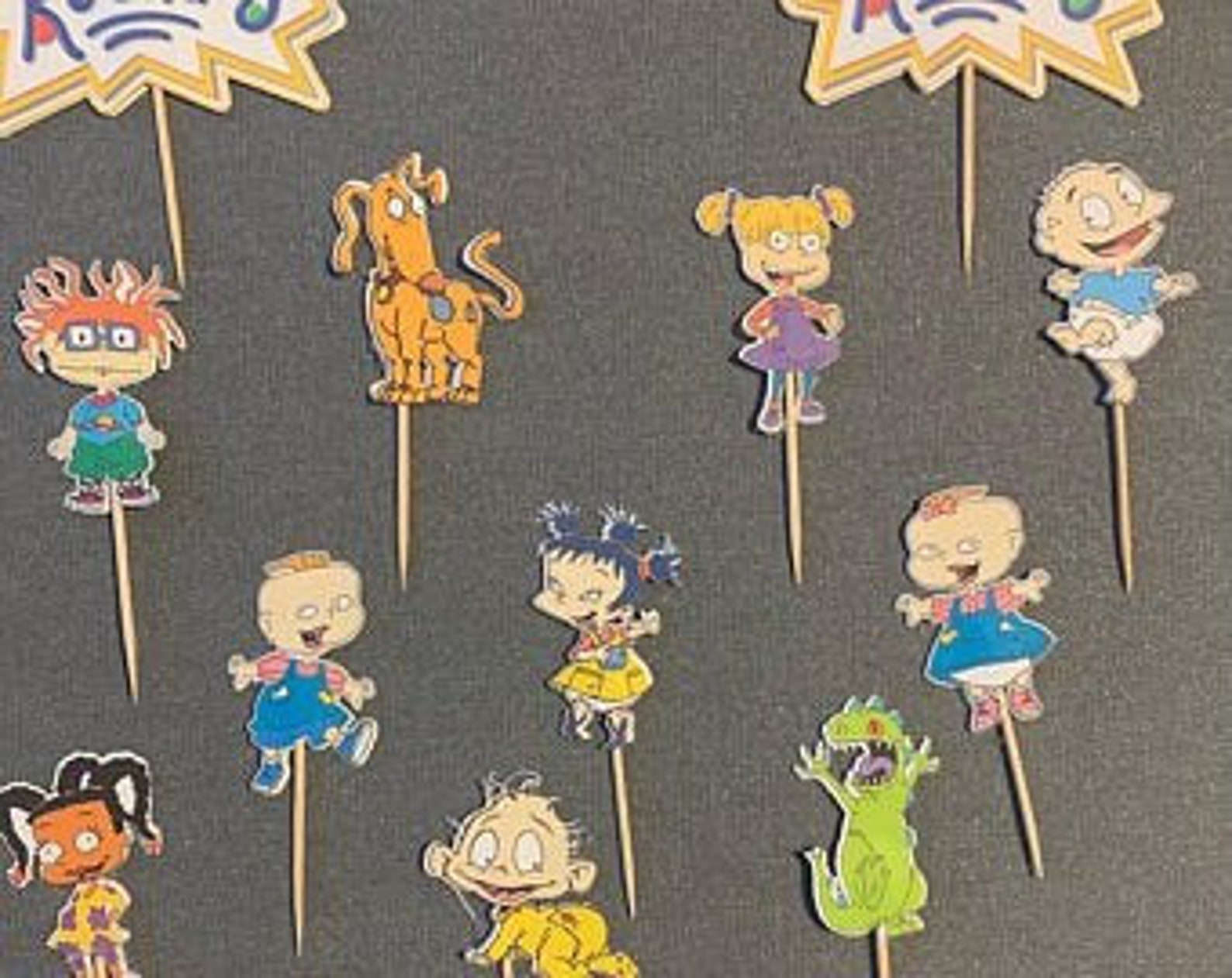 12 Rugrats Cupcake Toppers Etsy