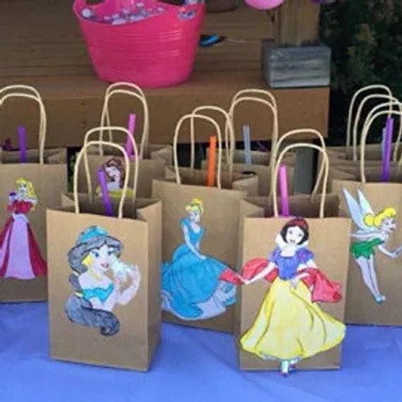 12-disney Princesses Goody Bags - Etsy