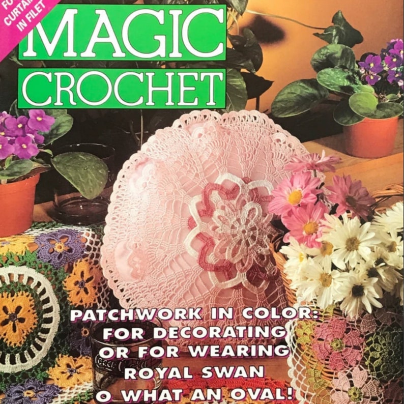 Magic Crochet Magazine, Crochet and Knitting Magazine, Vintage 53