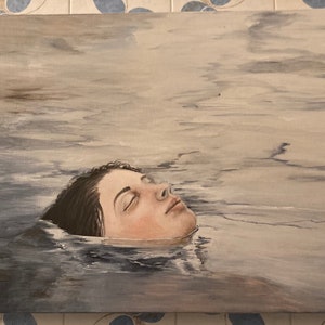 Oil on canvas woman Woman in water