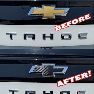 2021-2025 Chevrolet OEM NEW 2021 GM Chevrolet Suburban Tahoe Emblem Bowtie Emblems In Black - Foto 6