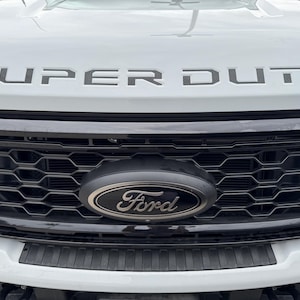 2019 Ford Super Duty Hood Inserts Letters Vinyl Decals Stickers F250 F350 F450 E - Foto 9