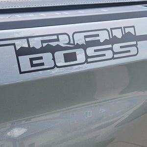 Satin Black Vinyl decals for Silverado Trail Boss