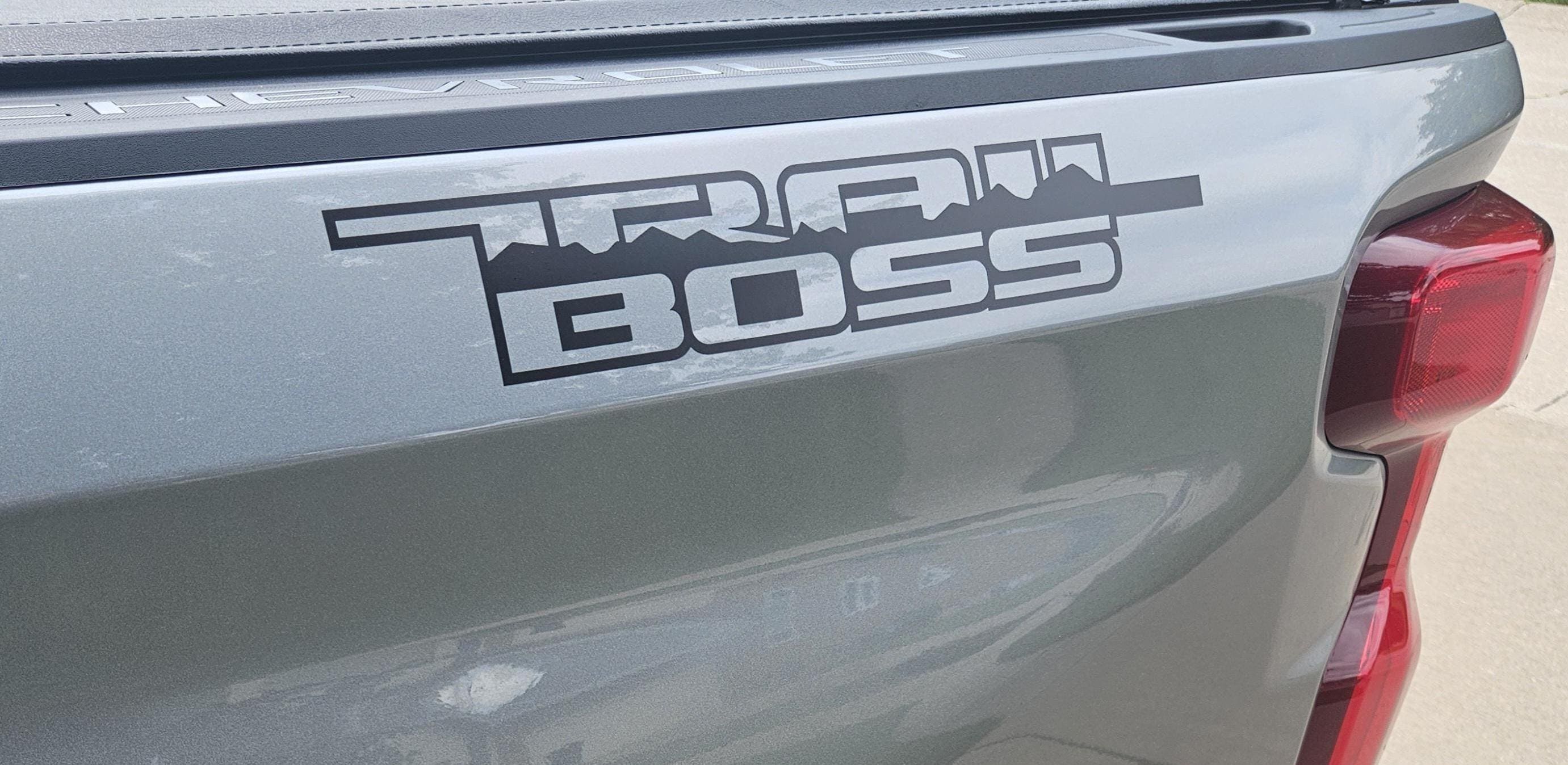 Satin Black Vinyl decals for Silverado Trail Boss