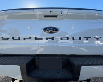 Vinyl Tailgate Letter Insert Decals Compatible with Super Duty  2023-2026 Model Years