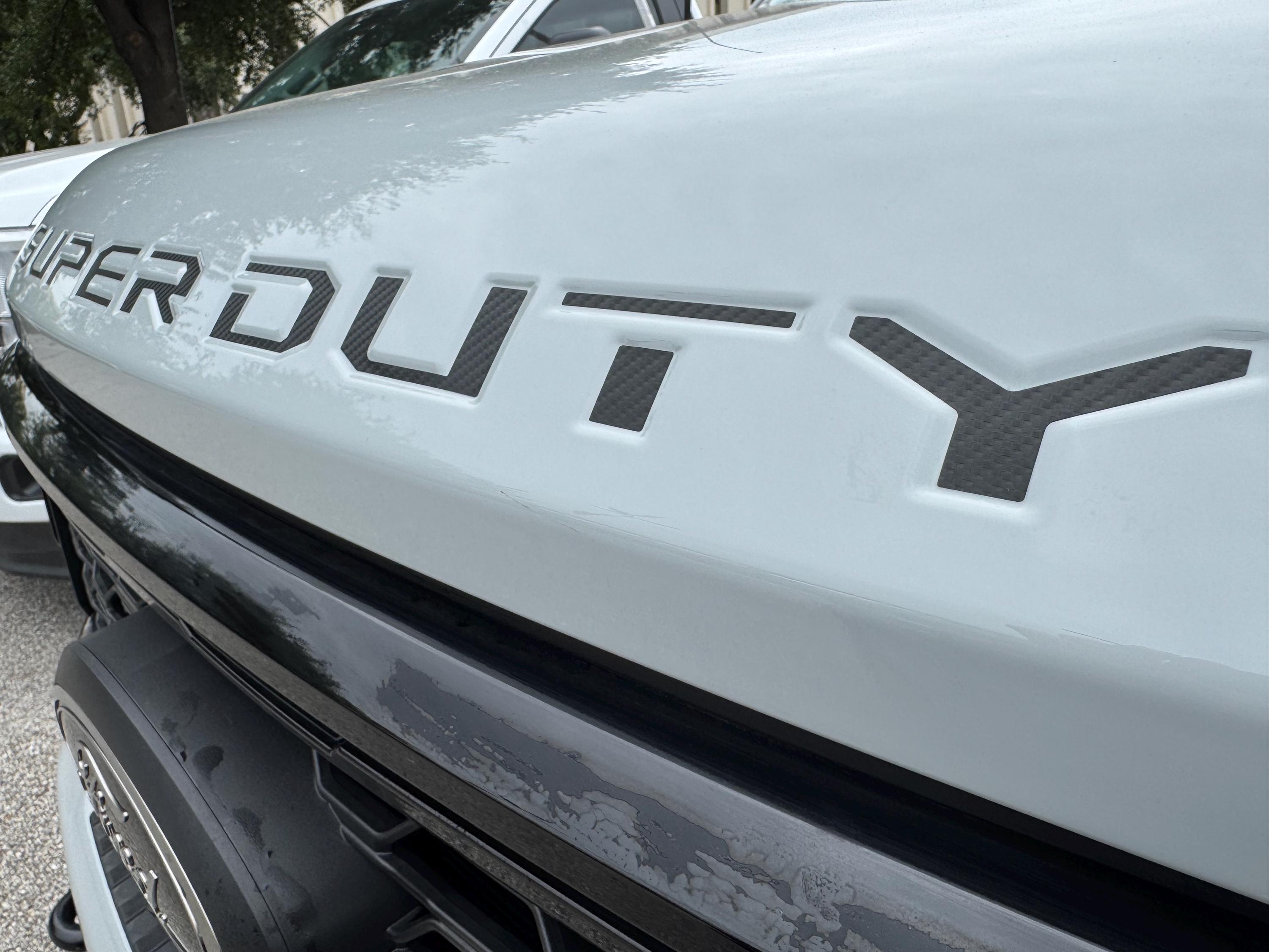 Vinyl Hood Letter Insert Decals Compatible With Super Duty 2023-2026 ...