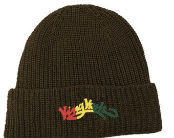 Hemp Hat Beanie Embroidered  by King Kush