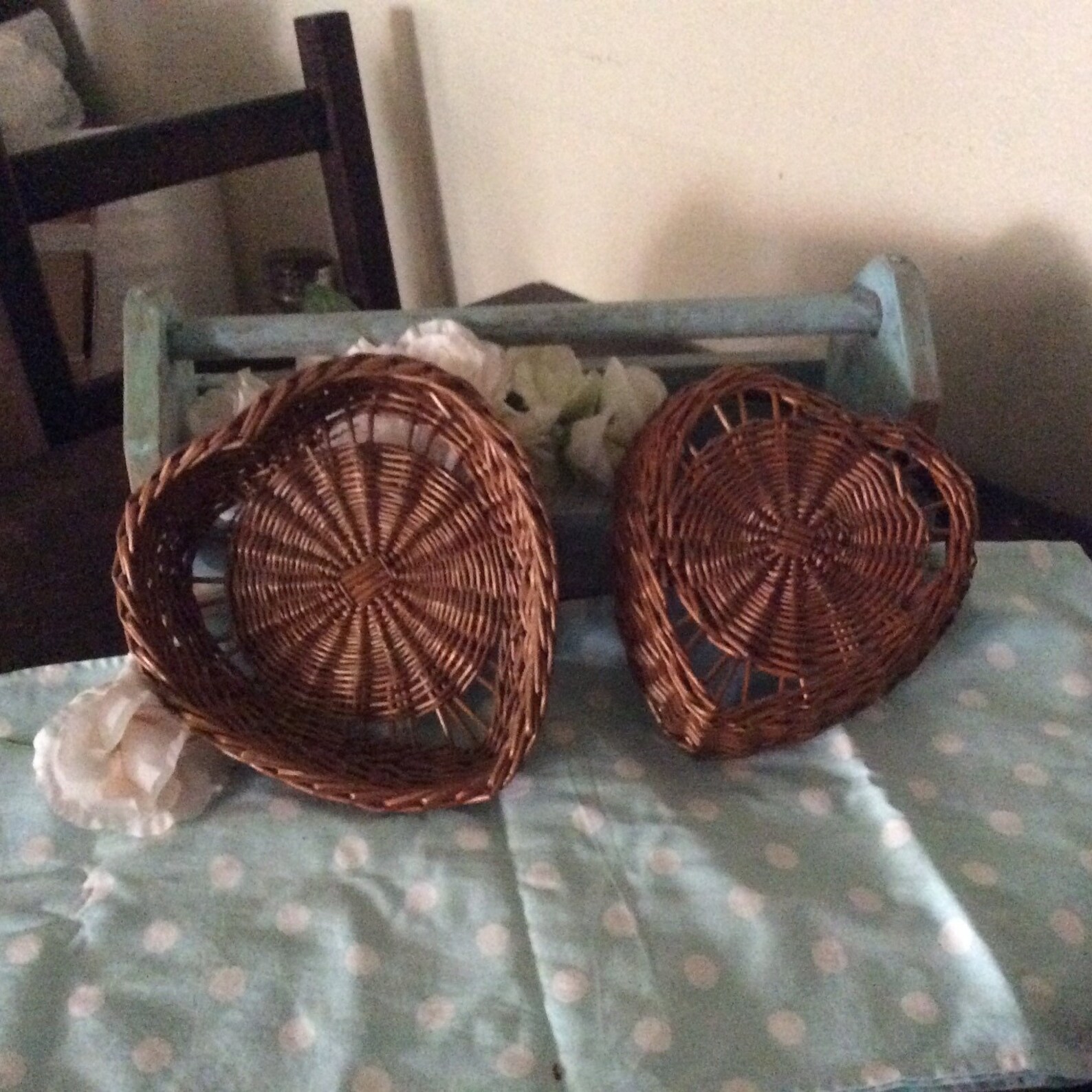 Heart Shaped Wicker Baskets Etsy